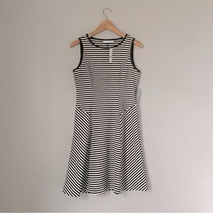 NWT New York & Company Striped Fit and Flare Dress